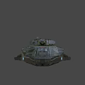 Sci-fi anti-gravity tank 3d model