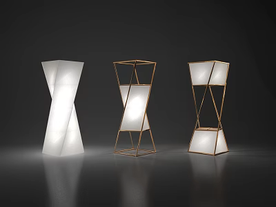 Light Luxury Floor Lamp Art Lamp 3d model