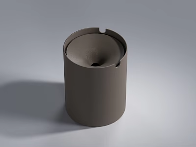 Ceramic Gray Decorative Ornament Set For Modern Home Tabletop Stylish Accent 3d model