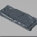 Waterproof Foldable Mat With Blue Spotted Pattern For Outdoor Picnic And Camping Use