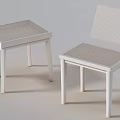 Modern Wooden Stools With Woven Seat Design For Home Interior Decoration