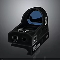 Spiral Tactical Red Dot Sight With Blue Lens And Lock Function Black Body 3d model