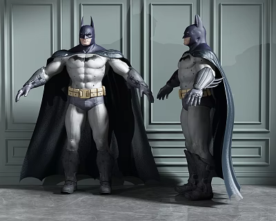 American Game Character Simple Superman Combination 3d model