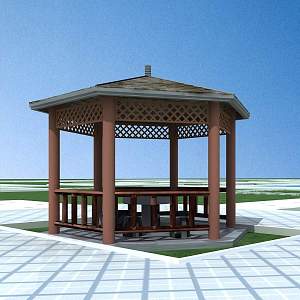 Gazebo 3d model