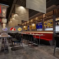 Zhi Wei Lao Mian Hot Pot Restaurant Interior With Open Layout Seating And Decorative Plants