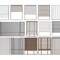 Stylish Window Blinds In Multiple Designs For Modern Home And Office Windows 3d model