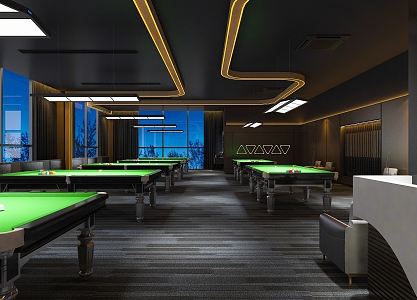 Billiard room 3d model