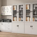 Modern File Cabinet Office File Cabinet Bookcase File Cabinet Printer Fax Machine 3d model