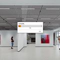 Modern Exhibition Hall Art Hall Gallery 3d model