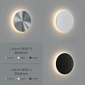 Ledtron 8663 S L Downlights 240mm 230mm Diameter in Silver White Black