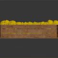 Fresh Yellow Lemons Neatly Arranged In A Sturdy Wooden Crate