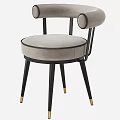 Stylish Velvet Dining Chairs With Round Seats Pink Blue Colors And Black Gold Legs