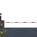 Parking lot gate 3d model