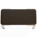 Sleek Modern Desk For Home Office With Metal Frame And Wooden Top