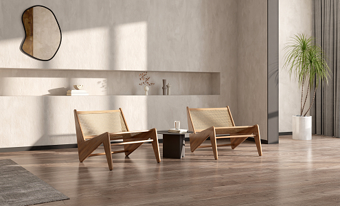 Leisure table and chair combination 3d model