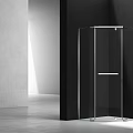 Modern Transparent Glass Shower Sauna Enclosure With Minimalist Bathroom Design