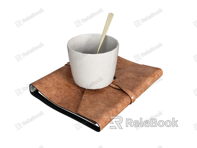 Coffee Cup Mug Kraft Paper model