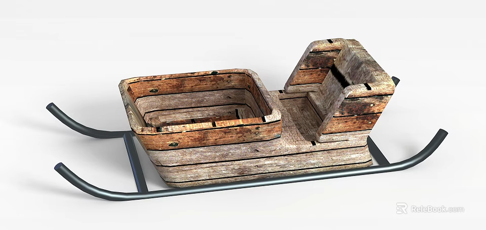 Rustic Wooden Storage Cabinet With Drawers And Shelves For Home Organizing 3d model 