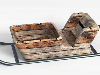 Rustic Wooden Storage Cabinet With Drawers And Shelves For Home Organizing 3d model Rustic Wooden Storage Cabinet With Drawers And Shelves For Home Organizing 3d model