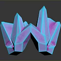 Colorful Iridescent Crystal Cluster With Pointed Tips And Orange Reflective Base