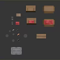 Food Storage Boxes Cans And Bottles Packaging Containers Display Setup