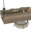 Japanese Tea Table 3d model