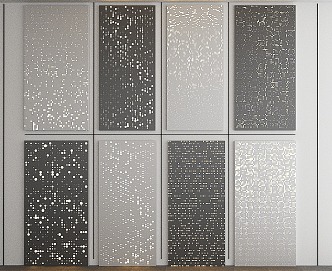 Perforated Panel Building Facade Perforated Aluminum Panel View Wall 3d model