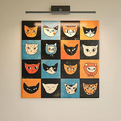 Hanging Painting Light Luxury Cream Style Minimalist New Chinese Decorative Painting 3d model