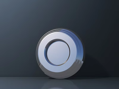 Stainless Steel Circular Hardware Tool Component with Durable Polished Surface 3d model