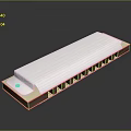 Classic Silver Pocket Harmonica With Metal Body And Portable Design For Music Enthusiasts