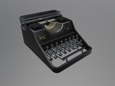 retro typewriter model