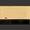 Vintage Electronic Radio With Analog Display And Tuning Controls