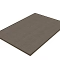 modern square carpet 3d model