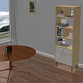 Black Ceramic Mug And Clear Glass Cup On Wooden Table
