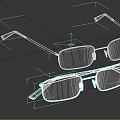 Elegant Silver Frame Eyewear Jewelry With Black Temples And Clear Lenses