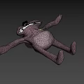 Purple Cartoon Character With Big Eyes Small Hat Yellow Star And Outstretched Arms