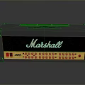 Marshall Amplifier Electronic Device With Front Panel Control Knobs And Classic Design