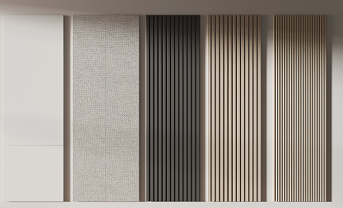 Modern wall panel 3d model