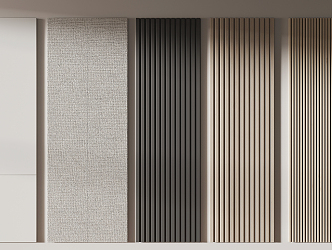 Modern wall panel 3d model