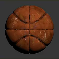 Orange Basketball With Black Stripes For Household Sports Activities And Play