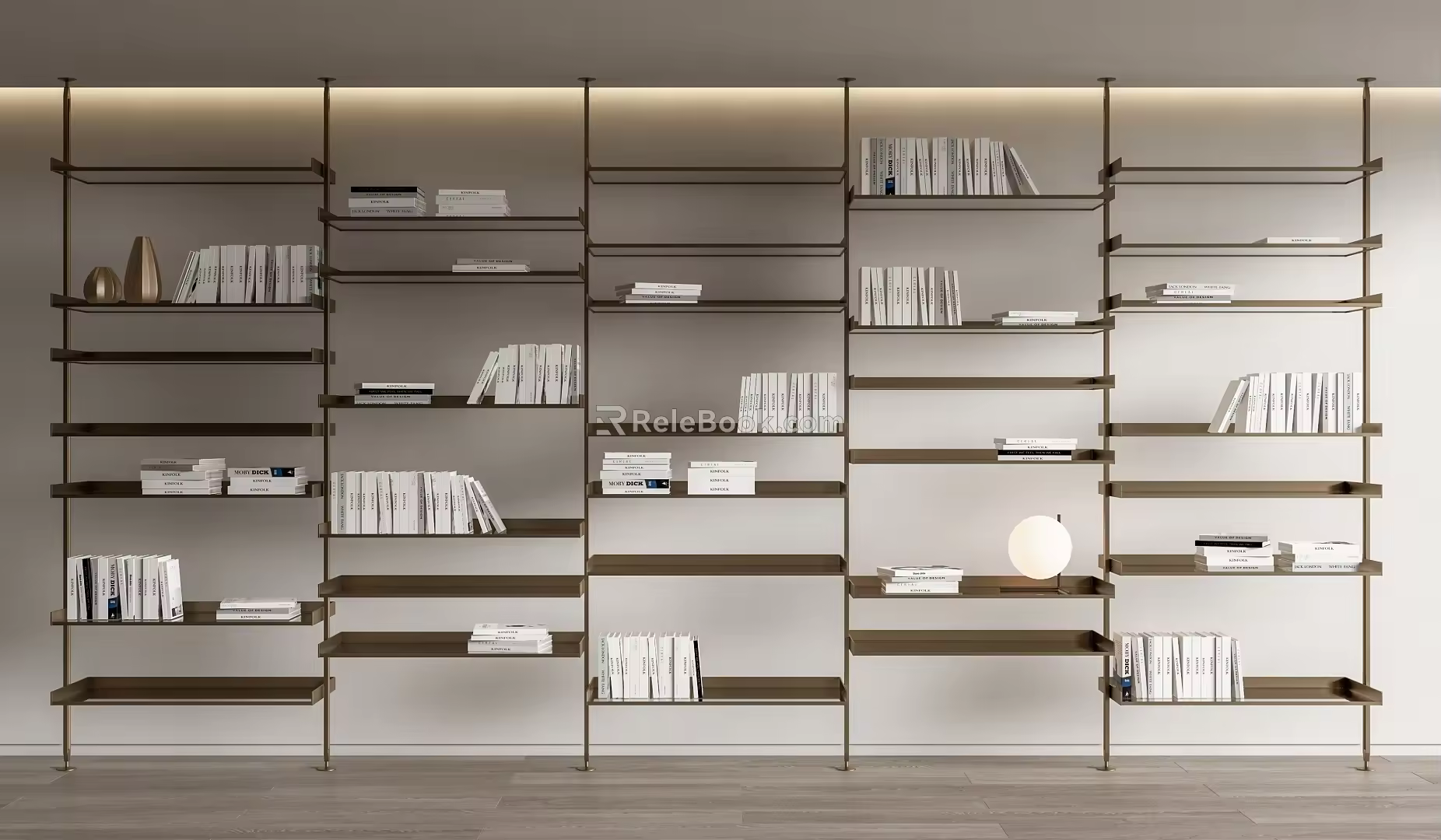 Modern Bookshelf Minimalist Bookshelf Storage Rack Decorative Rack Top Bookshelf Book Display Rack Bookcase 3d model