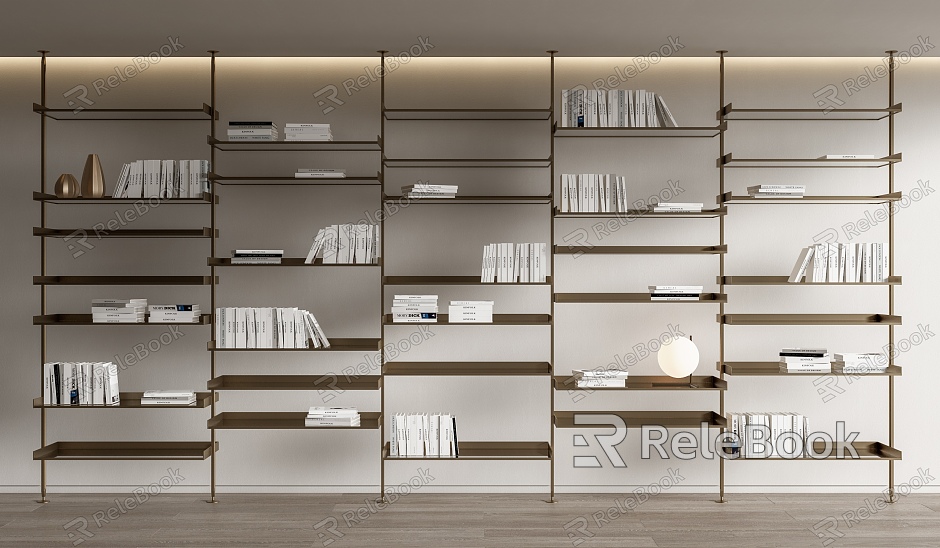 Modern Bookshelf Minimalist Bookshelf Storage Rack Decorative Rack Top Bookshelf Book Display Rack Bookcase model