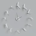 Modern clock wall clock 3d model