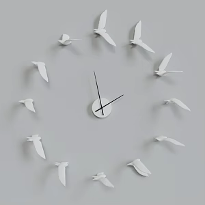 Modern clock wall clock 3d model