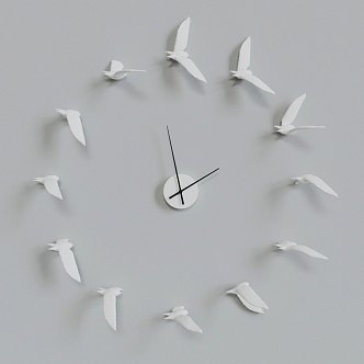 Modern clock wall clock 3d model