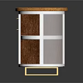 Elegant Modern Wooden Sideboard With Curved Top Gold Handles Open Shelves And Gold Legs
