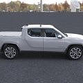 Modern Pickup Pure Electric Pickup Low Edition 3d model