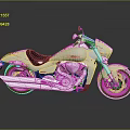Silver Polished Motorcycle Featuring Modern Cruiser Design Chrome Accents And Reflective Surface