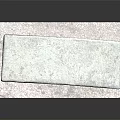 Weathered Stone Bench With Carved Legs On Granite Pebble Mat Outdoor Decor