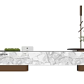 Modern Reception Front Desk Office Front Desk Sales Office Front Desk Hotel Front Desk 3d model